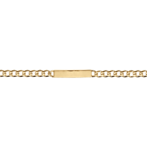 IDENTITE GOURMETTE HAWAI 6MM VERMEIL 18CM