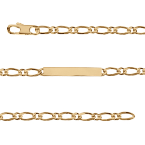 IDENTITE FIGARO 1+1 HAWAI 5MM VERMEIL 18CM