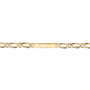 IDENTITE FIGARO 1+1 HAWAI  6MM VERMEIL 18CM