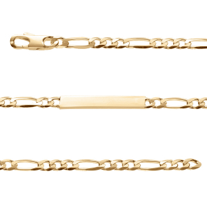 IDENTITE FIGARO 1+3 HAWAI 5MM VERMEIL 18CM