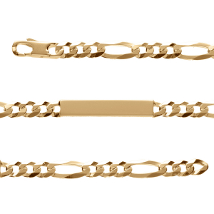 IDENTITE FIGARO 1+3 HAWAI 6MM VERMEIL 18CM