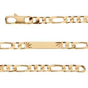 IDENTITE 1+3 PRESTIGE 6MM DIAMANTEE ETOILE VERMEIL 18CM