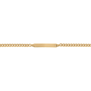 IDENTITE ENFANT GOURMETTE 3MM 16/14CM VERMEIL