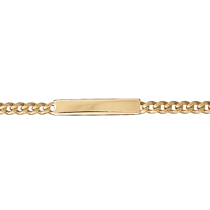 IDENTITE ENFANT GOURMETTE 3MM 16/14CM VERMEIL