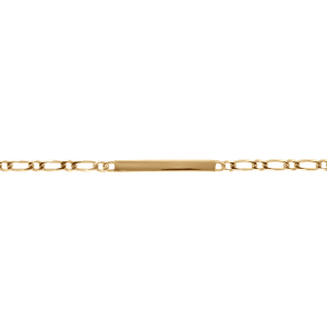IDENTITE ENFANT 1+1 3MM 16/14CM VERMEIL