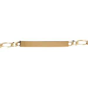 IDENTITE ENFANT 1+1 3MM 16/14CM VERMEIL