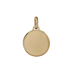 PENDENTIF ROND LISSE 16MM VERMEIL