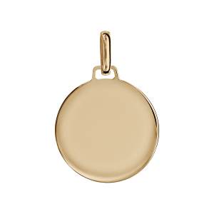PENDENTIF ROND LISSE 20MM VERMEIL