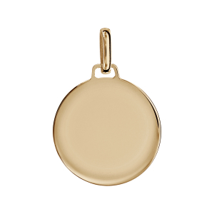 PENDENTIF ROND LISSE 22MM VERMEIL