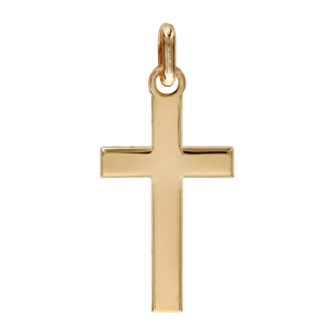 PENDENTIF CROIX  PLATE VERMEIL