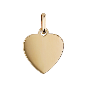 PENDENTIF COEUR A GRAVER VERMEIL