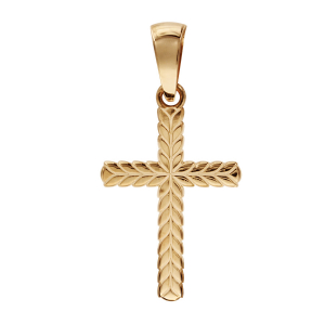 PENDENTIF VERMEIL CROIX TRESSEE