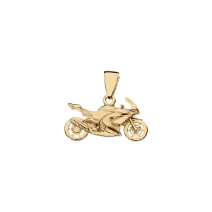PENDENTIF MOTO DE ROUTE VERMEIL