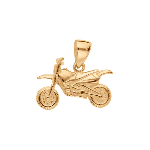 PENDENTIF MOTO CROSS VERMEIL