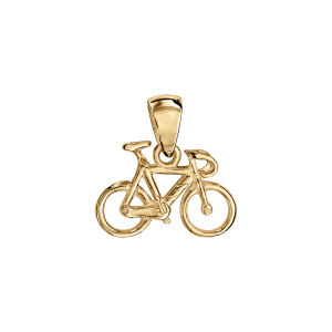 PENDENTIF VELO  DE COURSE VERMEIL