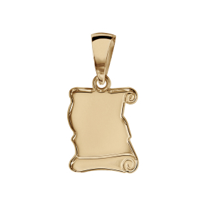 PENDENTIF  PTE PARCHEMIN VERMEIL