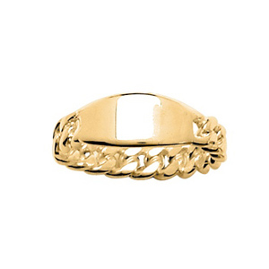 BAGUE PLQ TONNEAU VERMEIL