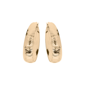 CRÉOLES VERMEIL STRIÉE MOYEN MODELE 25MM