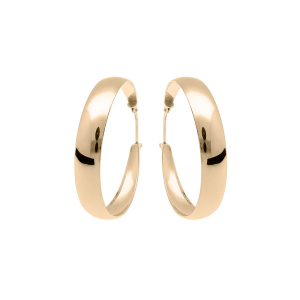 CRÉOLES VERMEIL LISSE  GRAND MODELE 33MM