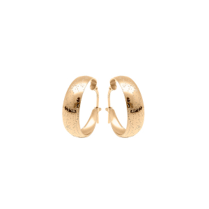 CRÉOLES VERMEIL DIAMANTÉ ASPECT PAILLETTE  PETIT MODELE 20MM