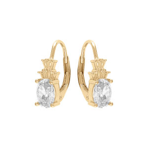 BOUCLES D'OREILLES VERMEIL OXYDES BLANCS