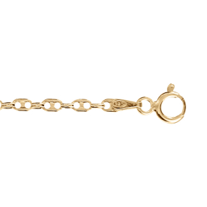 BRACELET VERMEIL PETIT GRAIN DE CAFE 18CM