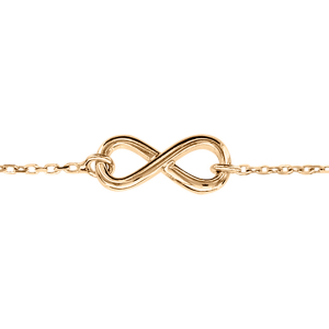 BRACELET VERMEIL SYMBOLE INFINI 16+2CM