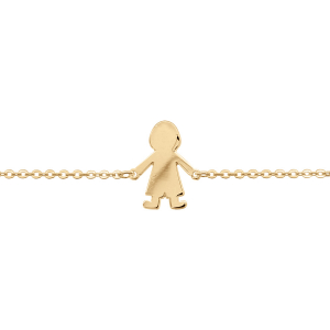 BRACELET VERMEIL PASSIVE GARCON 16+3CM