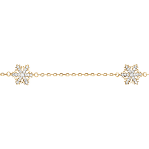 BRACELET VERMEIL 3 FLOCONS DE NEIGE 16+3CM
