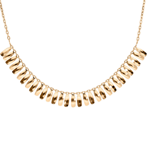 COLLIER VERMEIL PAMPILLES 42+3CM