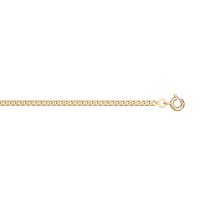 CHAINE GOURMETTE 2.5MM 45CM VERMEIL