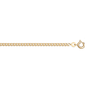CHAINE GOURMETTE 2.5MM 45CM VERMEIL