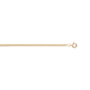 CHAINE GOURMETTE 2.5MM 60CM VERMEIL.