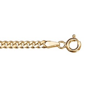 CHAINE GOURMETTE 2.7MM 50CM VERMEIL