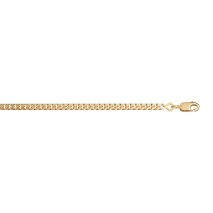 CHAINE GOURMETTE 2.7MM 50CM VERMEIL