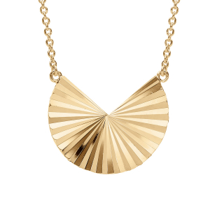 COLLIER VERMEIL FORME GEOMÉTRIQUE DIAMANTÉE 40+4CM