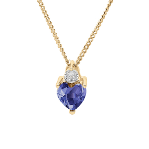 COLLIER VERMEIL OXYDES BLANC ET BLEU FONCÉ FORME COEUR 42+3CM