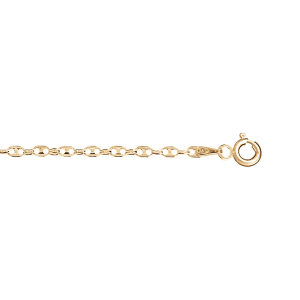 CHAINE VERMEIL PETIT GRAIN DE CAFE 45CM