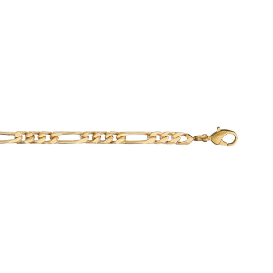 CHAINE 1+3 4MM 55CM VERMEIL