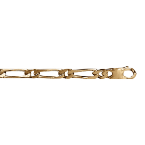CHAINE 1+1 5MM 50CM VERMEIL