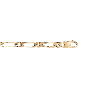 CHAINE 1+1 5MM 55CM VERMEIL.
