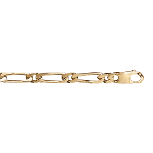 CHAINE 1+1 5MM 55CM VERMEIL.