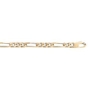 BRACELET 1+3 5MM 21CM VERMEIL.