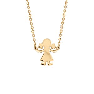 COLLIER VERMEIL PASSIVE FILLE 40+4CM
