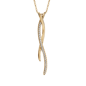 COLLIER VERMEIL 2 BRANCHES OXYDES BLANCS SERTIS 42+3CM