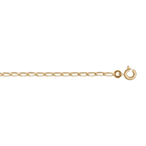 CHAINE CHEVAL 2MM 45CM VERMEIL.