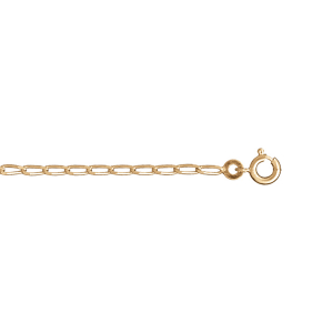 BRACELET CHEVAL 2 MM 18 CM  VERMEIL