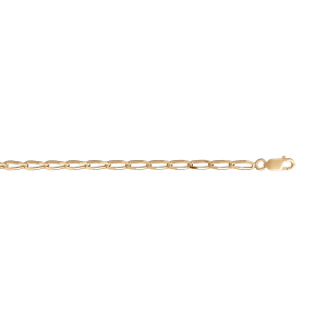 CHAINE CHEVAL 3MM 50CM VERMEIL.