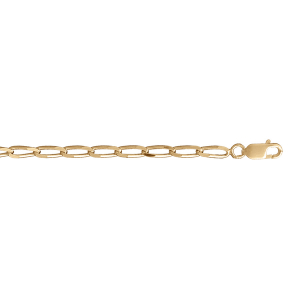 CHAINE CHEVAL 3MM 50CM VERMEIL.