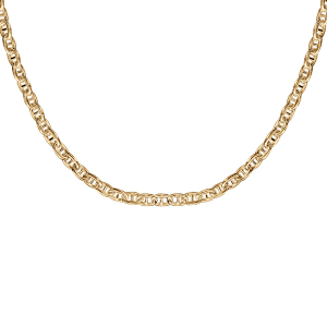 COLLIER VERMEIL MAILLE MARINE 50CM